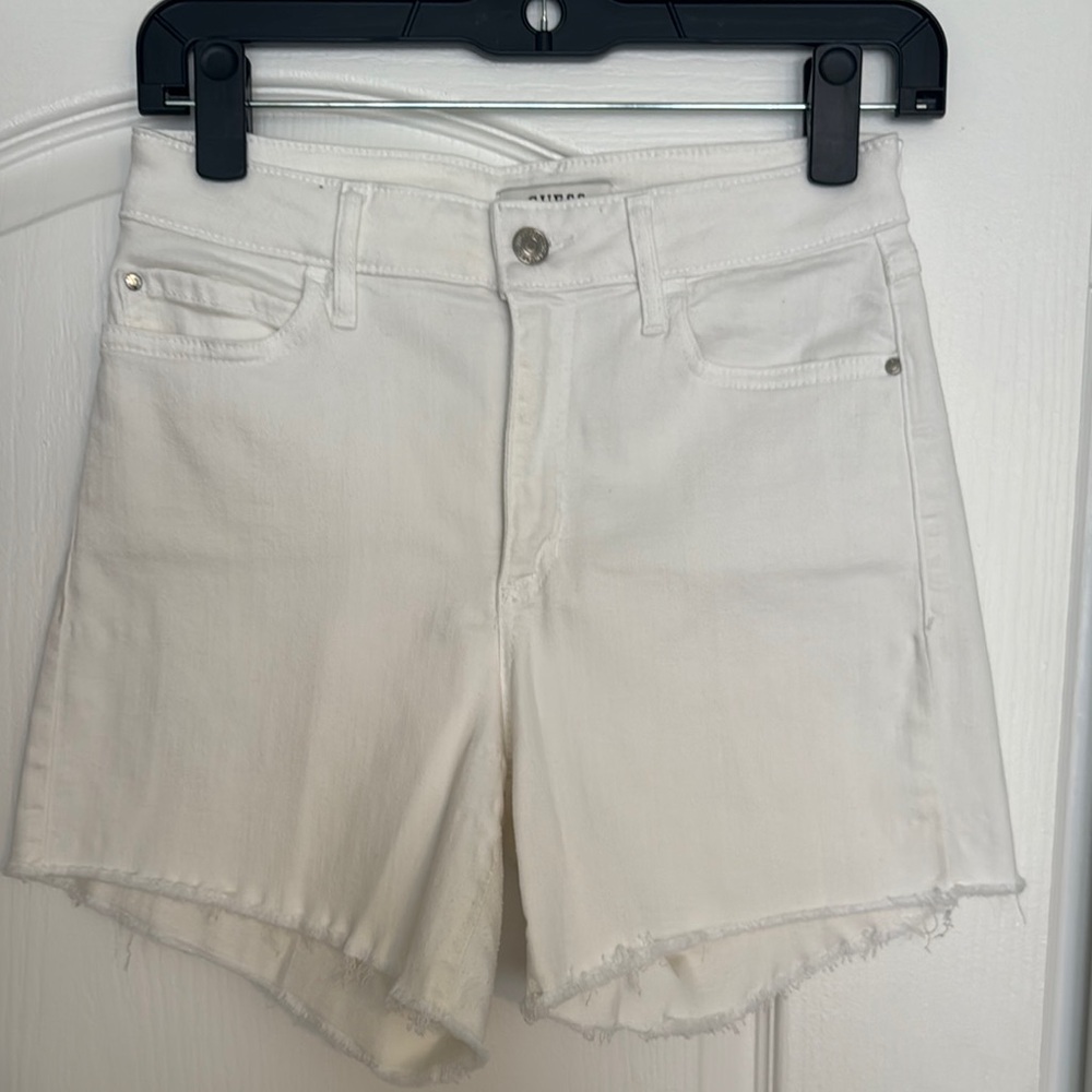 Women's White Denim Shorts